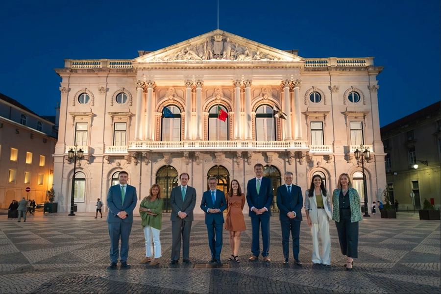Iberdrola ilumina la fachada principal del Ayuntamiento de Lisboa